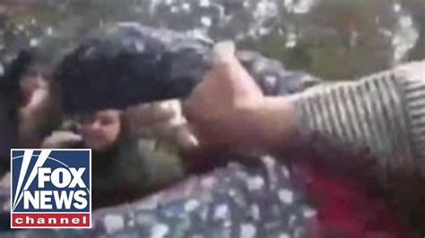 iran morality police assault woman over loose hijab youtube