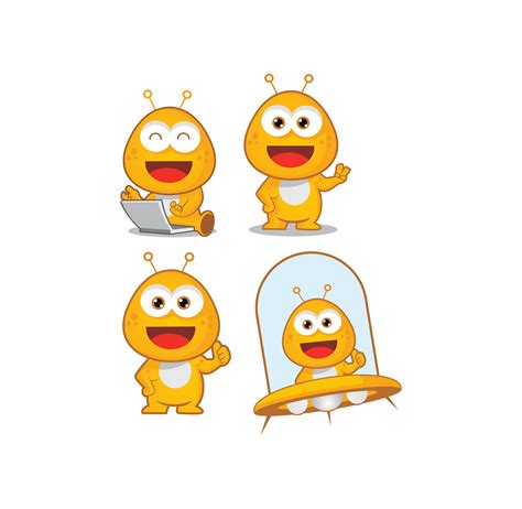 Alien Cute Character Cartoon Mascot Logo Designs 623816