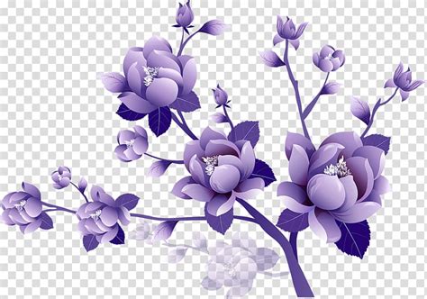 Purple Flower Clipart No Background
