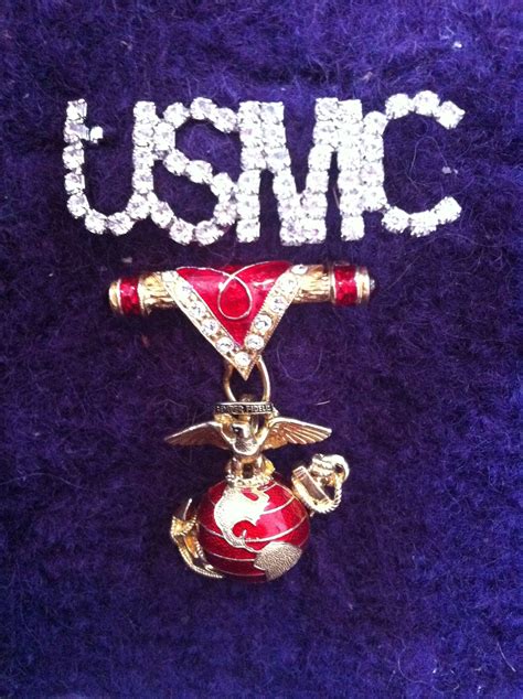 Usmc Rhinestone Pins Are 10 Or 3 For 25 Eagle Globe And Anchor Pins