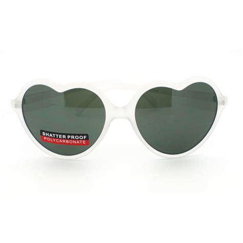 Thin Plastic Frame Heart Shape Sunglasses Ebay