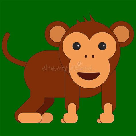 Cute Monkey Cartoon Dancing Stock Vector Illustration Of Mammal