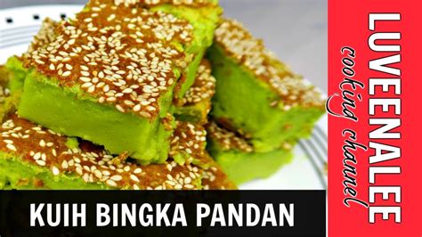Kuih Bingka Pandan Kuih Bakar Pandan Malaysian Food Recipe Youtube