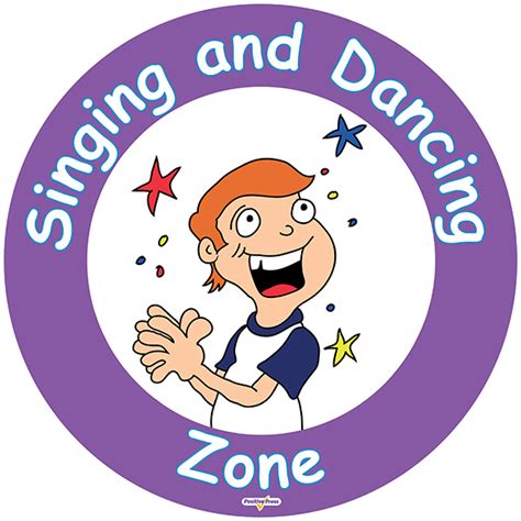 Jenny Mosley S Playground Zone Signs Singing And Dancing Zone Sign Jenny Mosley Education