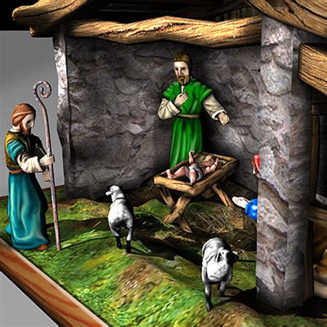 3d Nativity Scene