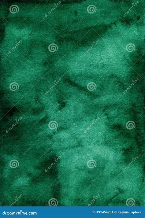 Textura De Fundo Verde Escuro De Cor Aquosa Aquarelle Abstrato Antigo E Profundo Pano De Fundo