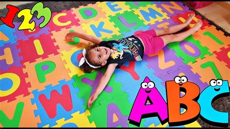 Abc Song Nursery Rhymes For Kids Learning With Foam Puzzle Mat