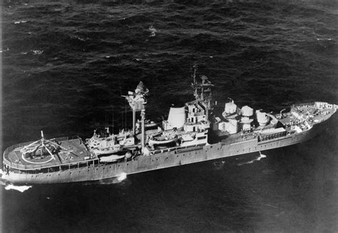 Aerial Starboard Side View Of A Soviet Sibir Class Missile Range Ship