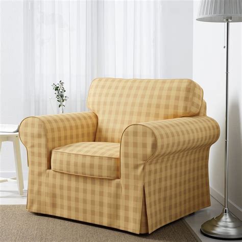 Custom made cover fits ikea ektorp chair, replace ektorp armchair cover. EKTORP Armchair, Skaftarp yellow - IKEA | Furniture, At ...