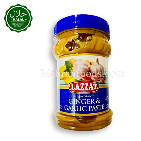 LAZZAT Ginger Garlic Paste 750g 다진 생강 마늘 Mehran Foods Halal