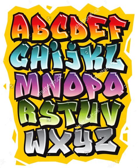 21 Graffiti Alphabet Styles Free Psd Eps Format Download Graffiti