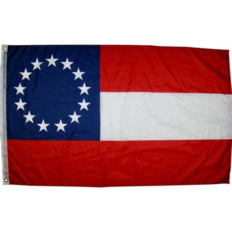 13 Stars And Bars Flag Confederate First National Flag Csa