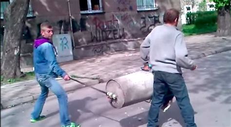 Video Polish Guys Test Out Homemade Street Bazooka Sick Chirpse