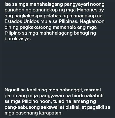 Epekto Ng Pananakop Ng Hapones Sa Pilipinas Brainlyph