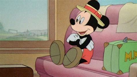 Mickey Mouse On A Train This Scene From The 1940 Short Mr Mouse