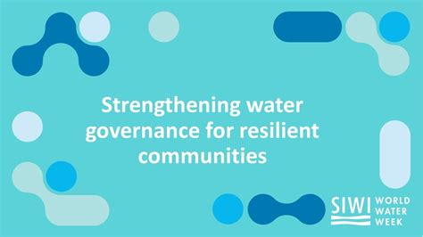 Strengthening Water Governance For Resilient Communities Youtube