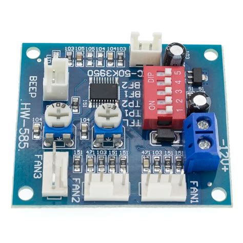 NTC Thermistor PWM Temperature Probe Speed Controller Board Control Module Buzzer DC V A