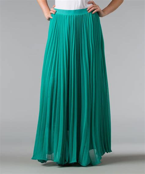 Look At This Jade Pleated Maxi Skirt Women On Zulily Today Maxi