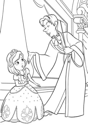 Cedric Teaching Sofia Magic Coloring Pages Coloring Cool