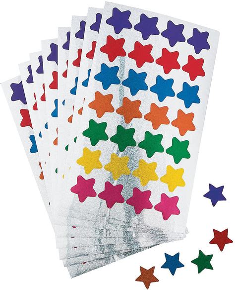 Home Furniture And Diy 2 X Star Sticker Sheets Prefect For Schools And