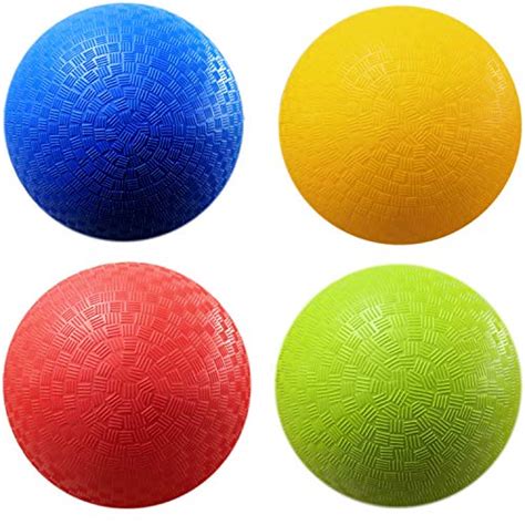 Appleround 85 Inch Dodgeball Playground Balls Pack Of 4 Balls With 1