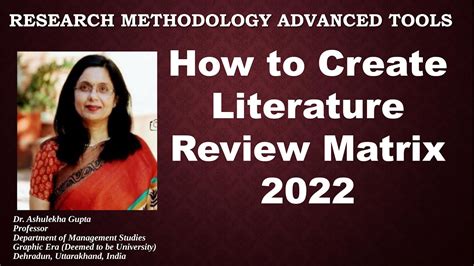 how to create literature review matrix 2022 lr lr 2022 literature review youtube