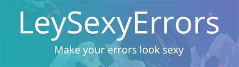 Deprecate Leysexyerrors Make Your Error Models Look Sexy Er · Gmodstore