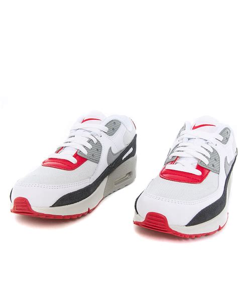 Nike Air Max 90 Leather Gs Cd6864 019 Grå Sneakers Skor Footish