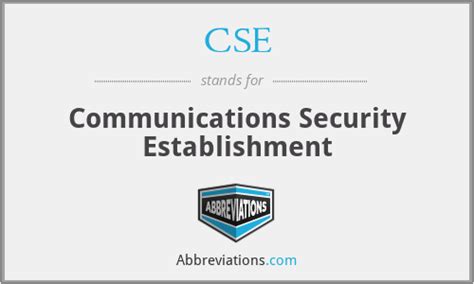 Cse Communications Security Establishment