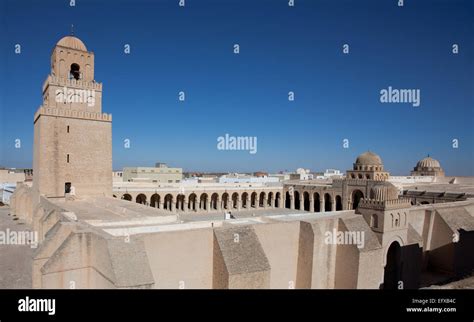 Minaret Of The Great Mosque In Kairouan Tunisia Stock Photo Alamy