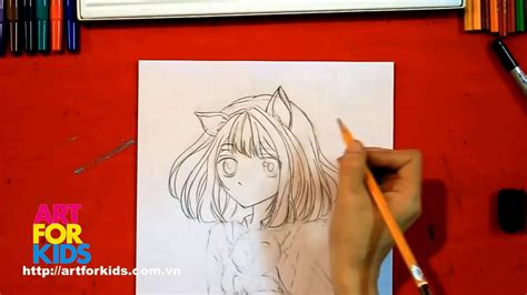 This anime cartoon drawing guide can show you how. How to draw anime cat girl - YouTube