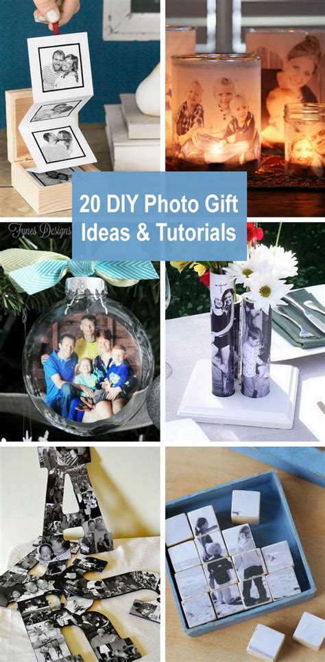 Add some sweet treats or goodies and give to a loved one to commemorate any occasion! 20 DIY Photo Gift Ideas & Tutorials | Styletic