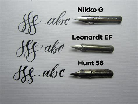 Pointed Pen Calligraphy 3 Nib Types And Writing Example Calligrascape