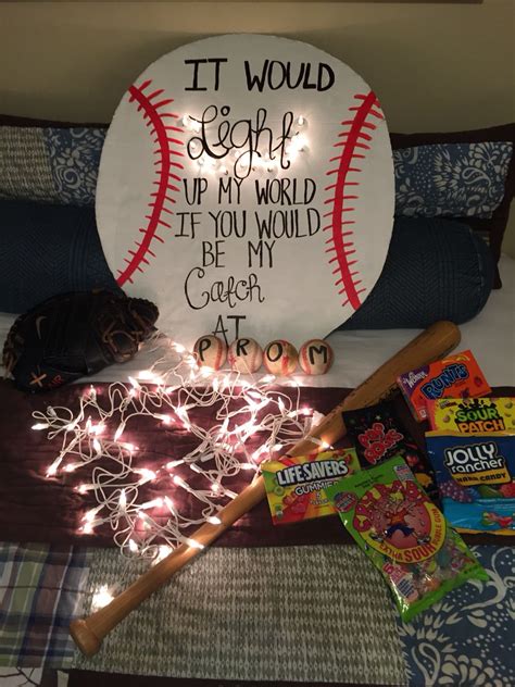 Baseball Promposal Prom Invites Homecoming Proposal Asking To Prom
