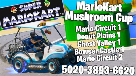 We have a large list of fortnite creative maps and codes for you to search through. Super Mariokart Mushroom Cup - Fortnite Creative Map Code