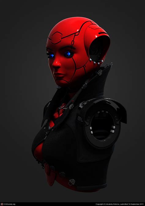 Robototarts12 Redtorso By Anatoliy Sidorov 3d Cgsociety Female