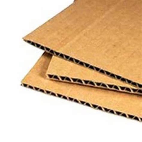 50 Pack Brown Corrugated Cardboard Sheets Flat Cardboard Sheets