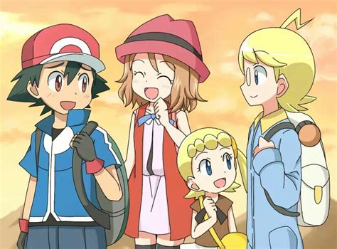 Ash Ketchum And His Kalos Friends ♡ I Give Good Credit To Whoever Made This Pokemon
