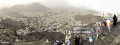 Muslim Prospective Pilgrims Climb The Jabal Al Nour To Visit Hira