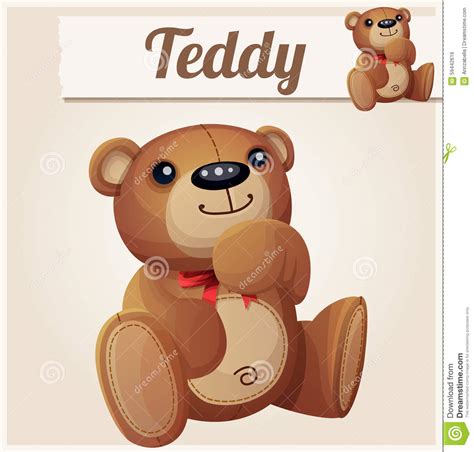 Teddy Bear Dreams Cartoon Vector Illustration Stock Vector