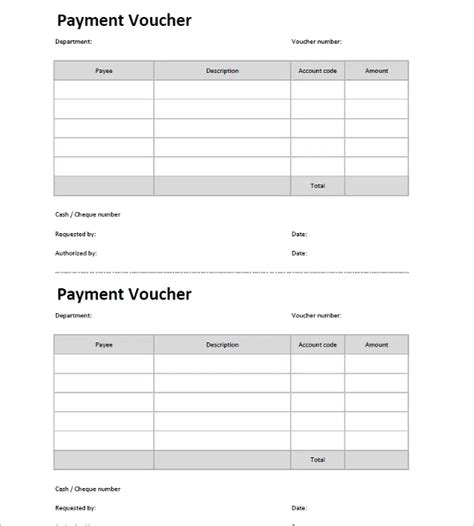 After they are approved, receipt vouchers are entered into the cash book which forms part of the double entry system. 20+ Sample Payment Voucher Templates Free Word, PDF, Excel ...