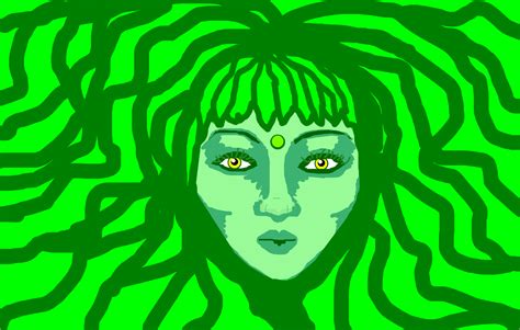 Green Girl Drawings Sketchport