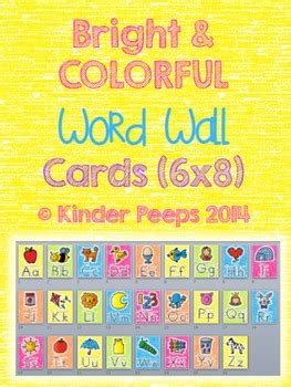 The better you pronounce a letter in a word, the more understood you will be in speaking the czech language. Colorful Alphabet Cards for Word Wall (6 x 8) by Kinder Peeps | TpT