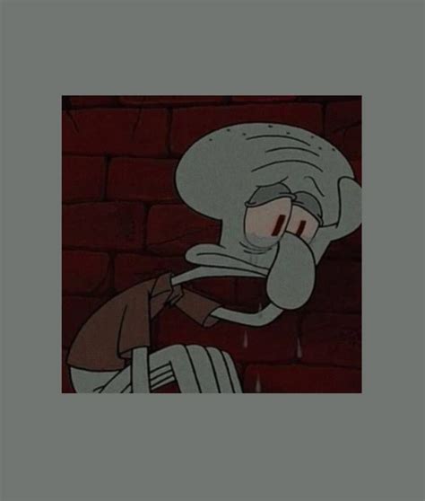 Foto Squidward Sad Aesthetic Pin On ⁿⁱᵍʰᵗ ʷᵃˡᵏ When Youre Feeling