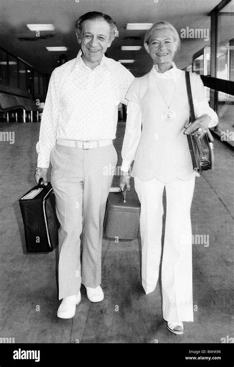 Sidney James Comedy Actor And Wife Valerie 1974 Stock Photo Alamy