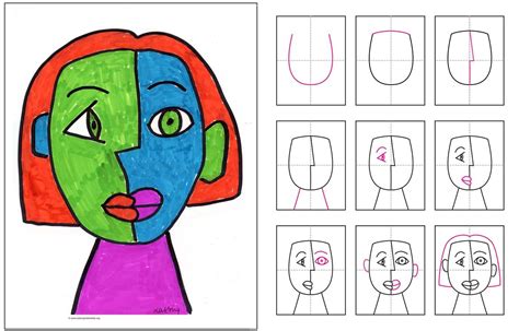 Picasso Faces Worksheet Pablo Picasso Faces Bundle Easy Art For