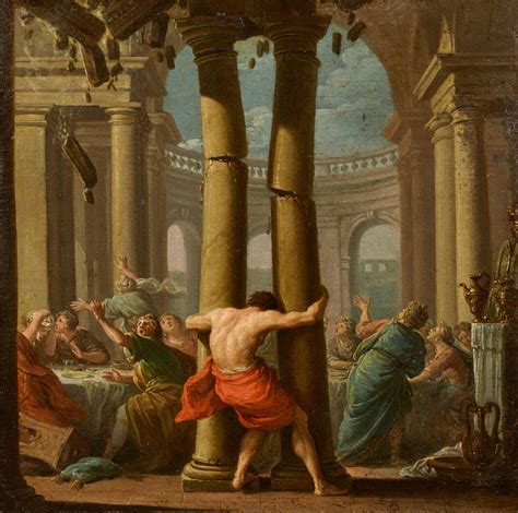 Samson Und Delilah Samson Destroying The Philistine Temple Lot 1288