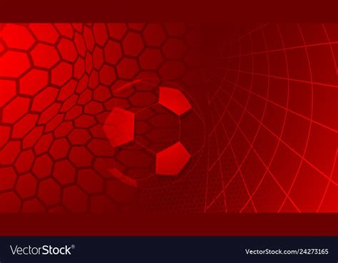 Soccer Background In Red Colors Royalty Free Vector Image