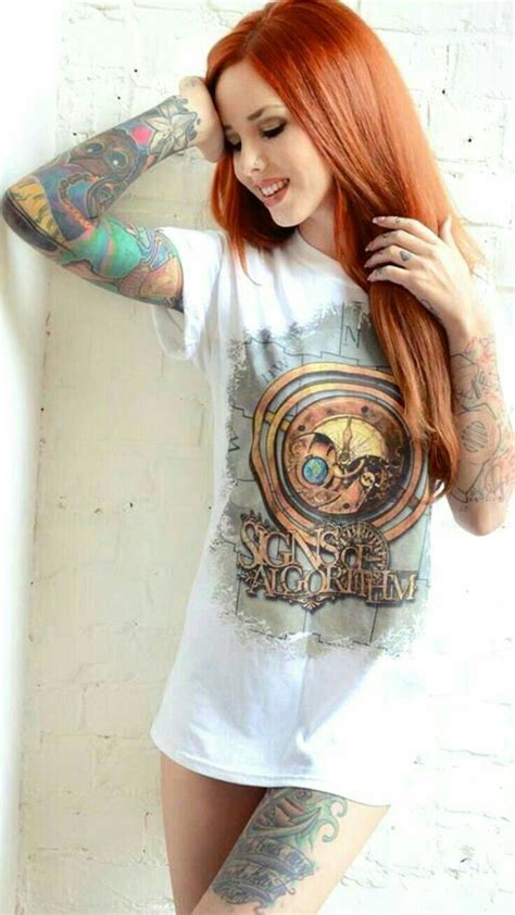 Pin By On Redhead Girl Women Inked Girls