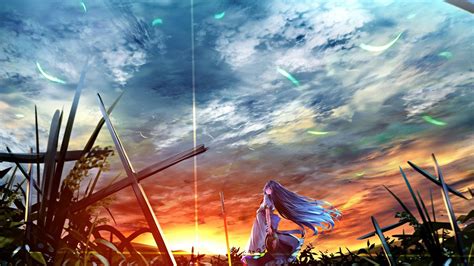 1920 x 1080 png 1721 кб. Anime Sunset Wallpapers - Top Free Anime Sunset ...